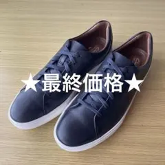 【Clarks】UnCostaLaceアンコスタレースレザースニーカー ネイビーのサムネイル