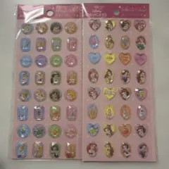 ディズニープリンセス ストーンシール 2種セット