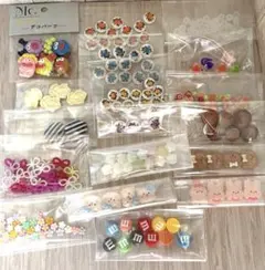 【大量まとめ売り】デコレーションパーツ セット 多色 ハンドメイド資材　材料