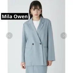 Mila Owen SET UPダブルブレストテーラードジャケット ライトブルー