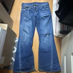 True Religion JOEY BIG T デニムパンツ白ステッチswag - メルカリ