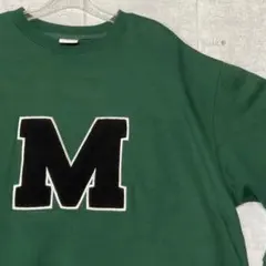 美品 mahagrid Mロゴシニールワッペン スウェット マハグリッド