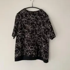 新品シャンブルドゥシャーム　きたがわじゅり スミレの輪っかプリント パンツ chambre de charme（シャンブルドゥシャーム）の「cdc kitagawa juri