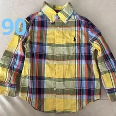 Ralph Lauren チェック柄 長袖シャツ 2T