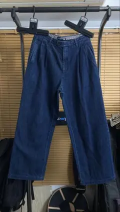 【限界値下げ】ユニクロ　イネス　デニムタックワイドパンツ