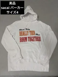 sacai BIG LEBOWSKI パーカー ホワイト XL