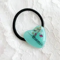 【1201】オーボエ ライトミントグリーン ハートヘアアクセ