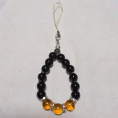 ハンドメイド ストラップ ビーズチャーム