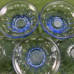 大正 昭和初期 プレスガラス 小皿 骨董品 戦前 五枚セット - メルカリ
