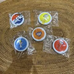 中日ドラゴンズ　マスコット　ドアラ　缶バッジ5個セット　新品、未開封