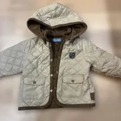 familiarキルティングジャケット フード付き