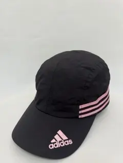 【adidas】ブラック　ピンク キャップ　スポーツ　ランニング