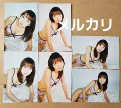 若林こころ生写真　6枚セット①レースクイーン（ハガキサイズ）水着のサムネイル