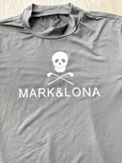 MARK&LONA メンズ 長袖 モックネックシャツ ブラック