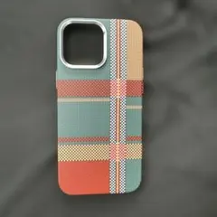 チェック柄 MagSafe対応 iPhone16 PROMAX用ケース