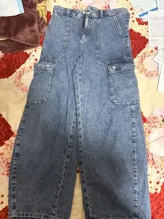 GU デニム ワイドパンツ Lサイズ