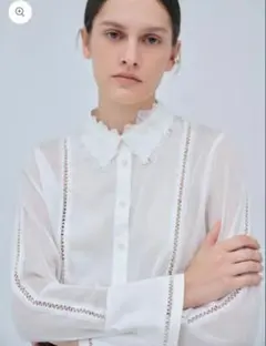 新品未使用 Orchid Embroidered Collar Shirtのサムネイル