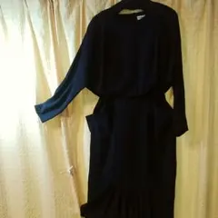 最終お値下げ　卒業入学式　 ワンピース 黒色 MからL