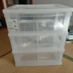 CAINZ 透明衣類収納ケース 40cm着払い