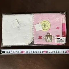 【新品未使用】CELINE タオルハンカチ 2枚セット タグ付き コットン