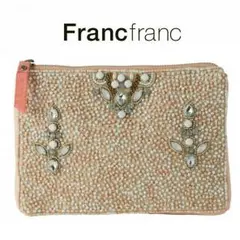 ❤新品タグ付き フランフラン【Francfranc】エドナ ビーズポーチ M❤