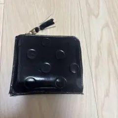 コムデギャルソンドット柄 二つ折り財布 ブラックのサムネイル