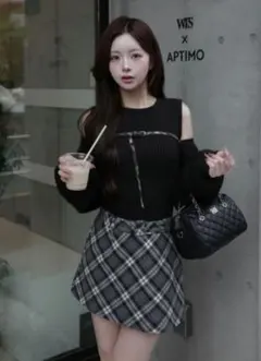 ダーリッチ ニットミニワンピース