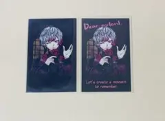 悪魔執事と黒い猫 あくねこ バレンタイン チェキ風カード お誘い 箔押し