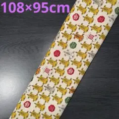 1点限定【コットンこばやし】綿麻生地　トラ猫柄　《108×95cm》