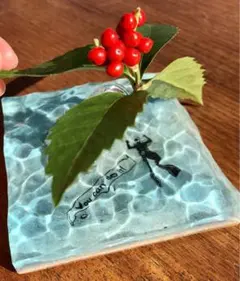 海のかけら　一輪挿し　ペン立て　ダイビング　花瓶　レジンアート　海