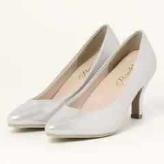 パンプス　シルバー　ラメ　parade