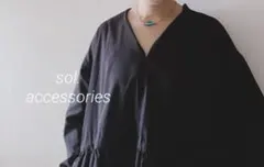 No5・ハンドメイド 綺麗なガラス玉と色々ビーズのネックレス