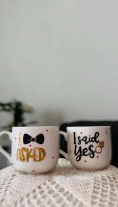 I ASKED & I said YES カップ 2個セット