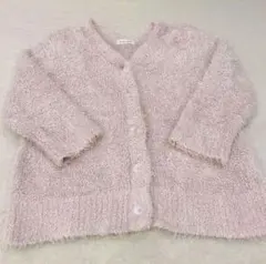 スナイデルホーム　フワフワニット Vネックカーディガン ピンク