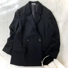 極美品✨2022AW エブリデイアイライク　ショートダブルコート　黒　ブラック 2022AW✨エブリデイアイライクショートダブルコート黒ブラック