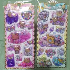 新品未開封★サンリオ☆キラキラウォーターインシール 2種セット★ハローキティ