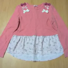 エニィファム　140　かわいいリボン付き　ピンク
