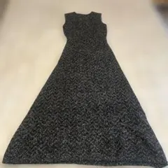 ザラノースリーブニットロングワンピース