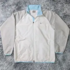 NIKE ナイキ ジャケット 白 水色 レディースL 春アウター