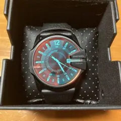 DIESEL クォーツ腕時計 青文字盤