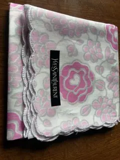 Yves Saint Laurent フラワーパターン ハンカチ