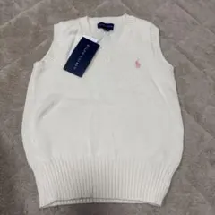 Polo by Ralph Lauren ホワイト Vネック ベスト
