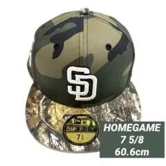 HOMEGAME別注 NEW ERA 59FIFTY パドレス リアルツリー