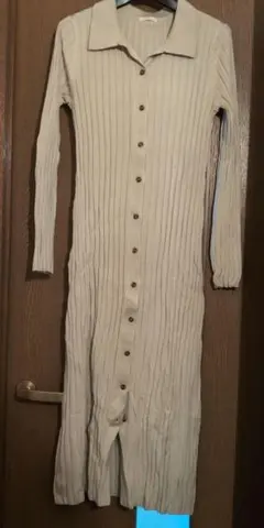 GU リブ編みニットワンピース