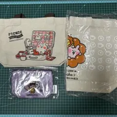 カナヘイ　ミスタードーナツ　トートバッグ　リポビタンD ポーチ