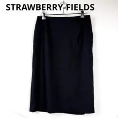 STRAWBERRY-FIELDS ブラック タイトスカート M 膝丈のサムネイル