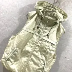 80-90s ライトグリーン マウンテンパーカーベスト ヴィンテージ M