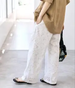 新品未使用タグ付き】anuke Cutwork Lace Pants 38 - メルカリ