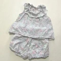 花柄フリル付きセットアップ