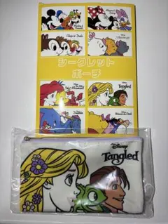 ラプンツェル　フリン　パスカル　ディズニー　ポーチ　ディズニーストア